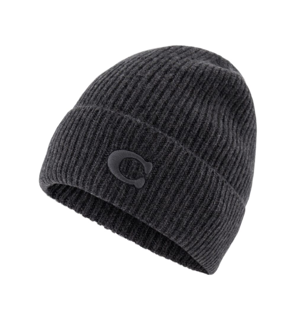7444 C Beanie, Charcoal, One Size